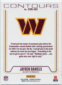 Jayden Daniels 2024 Panini Phoenix Contours RC #CON-JDS