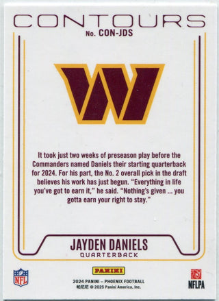 Jayden Daniels 2024 Panini Phoenix Contours RC #CON-JDS