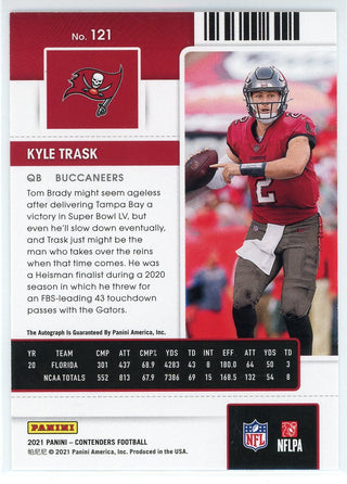 Kyle Trask Autographed 2021 Panini Contenders Rookie Ticket Card #121