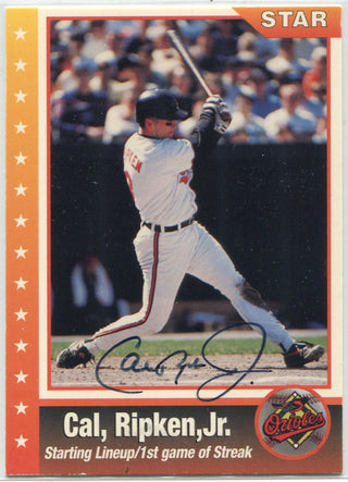 Cal Ripken Jr. Star Autographed Card 418/995