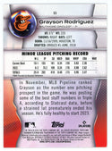 Grayson Rodriguez 2023 Bowman Platinum #33