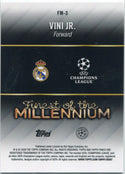 Vinicius Jr. 2025 - 2026 Topps Finest Finest Of The Millennium Card #FM-3