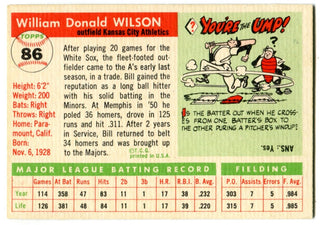 Bill Wilson 1955 Topps #86 Card