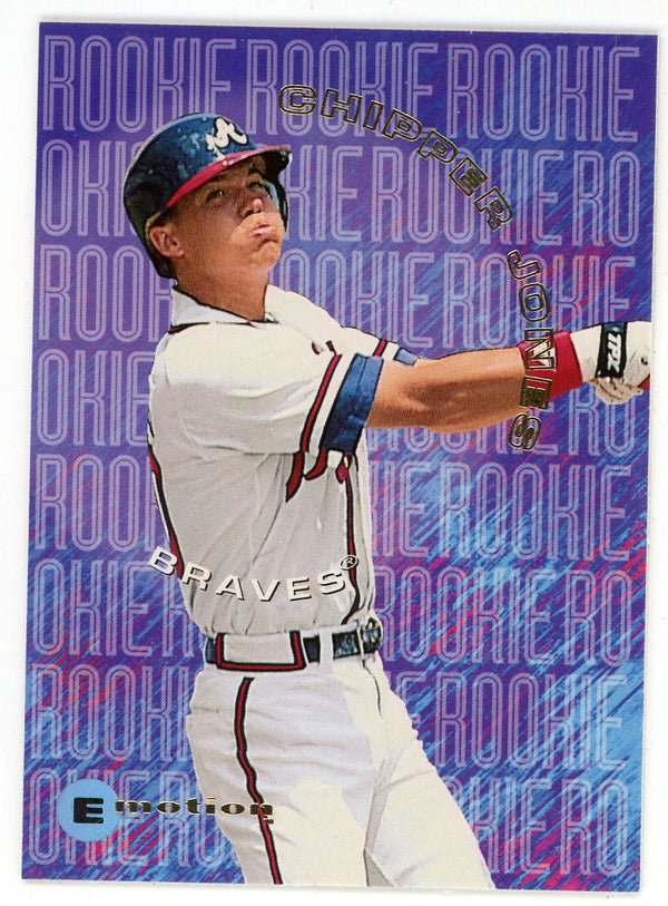 Chipper Jones 1995 Fleer E Motion Card