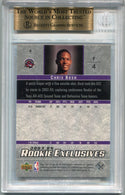 Chris Bosh 2003-2004 Upper Deck Rookie Exclusives RC#4 BGS Graded 9.5