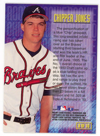 Chipper Jones 1995 Fleer E Motion Card