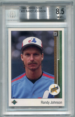 Randy Johnson 1989 Upper Deck RC #25 BGS Graded 8.5