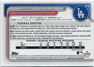 Dalton Rushing 2024 Bowman Draft Chrome RC BDC-46