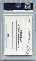 Drake Maye 2024 Topps Chrome AUTO Green Refractor Variation RC #RA-DMA 52/99 PSA Graded 10