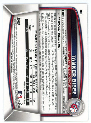 Tanner Bibee 2023 Topps Bowman Chrome #88