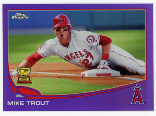 Mike Trout 2013 Topps Chrome Purple Refractor #1 Card
