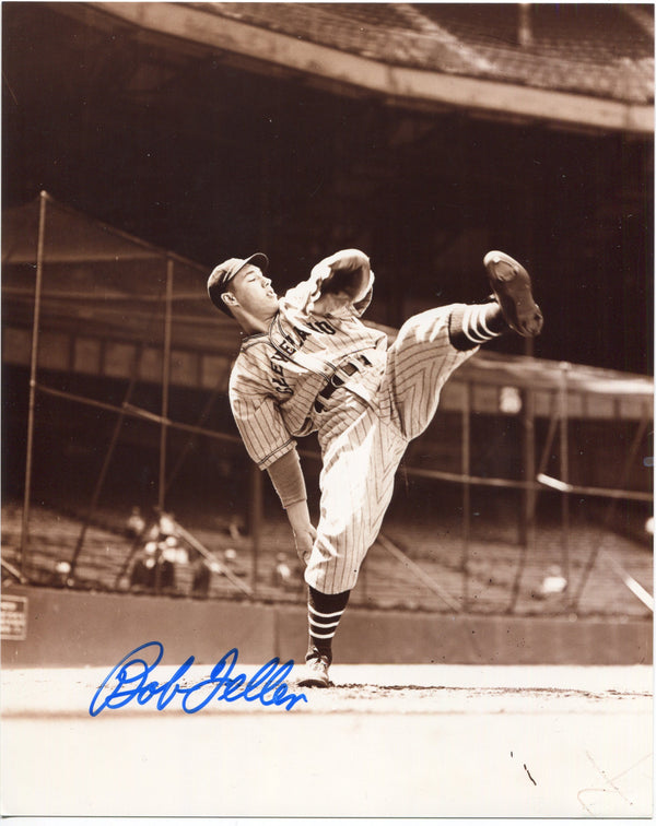 Bob Feller Autographed 8x10 Baseball Photo