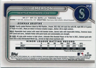 Colt Emerson 2024 Bowman Chrome Prospects RC BCP-10