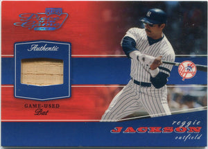 Reggie Jackson 2002 Playoff Piece Of The Game Bat Relic Card #POG-70 2/25