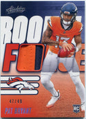 Pat Bryant 2025 Panini Absolute Rookie Force 2 Color Patch RC #RF-PBT 47/49