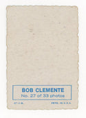 Bob Clemente 1969 Topps Deckle Edge #27 of 33 Photo