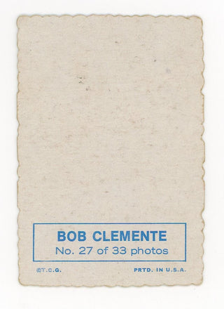 Bob Clemente 1969 Topps Deckle Edge #27 of 33 Photo