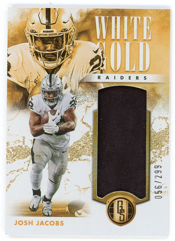 Josh Jacobs 2023 Panini Gold Standard Patch Relic #20