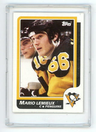 Mario Lemieux 1986 Topps #122 Card