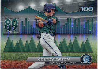 Colt Emerson 2024 Bowman Chrome Top 100 RC #BTP-89