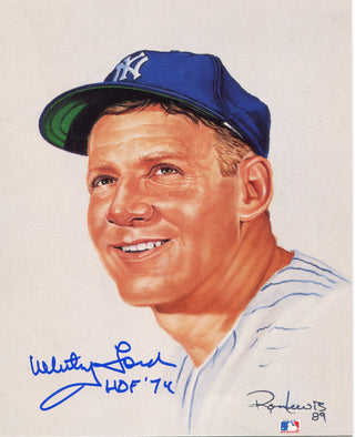 Whitey Ford Autographed Ron Lewis Lithograph 502/5000