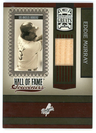 Eddie Murray 2005 Donruss Greats HOF Souvenirs Bat Relic #HOFS-13
