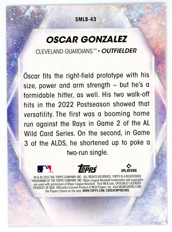 Oscar Gonzalez 2023 Topps Stars of MLB #SMLB-43