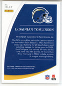 LaDainian Tomlinson Autographed 2021 Panini Immaculate Collection Records Card #IR-LT