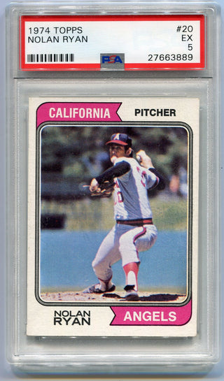Nolan Ryan 1974 Topps Card PSA Graded 5