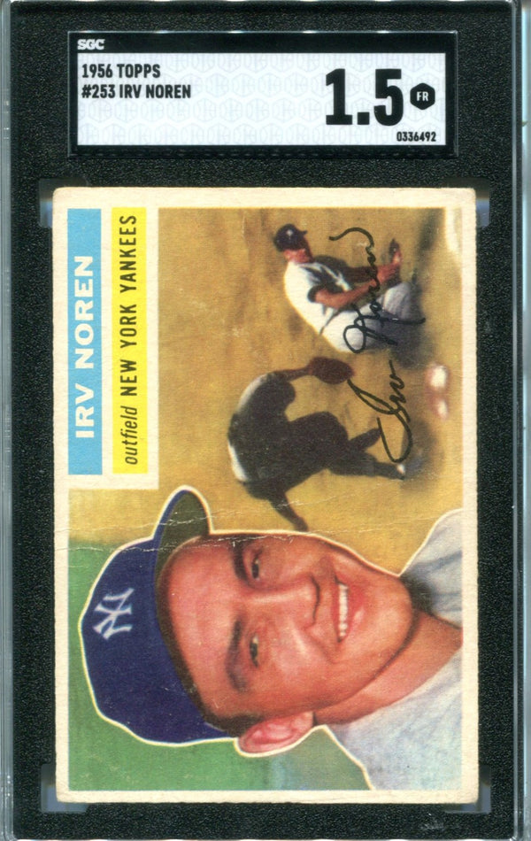 Irv Noren 1956 Topps #253 SGC 1.5 Card