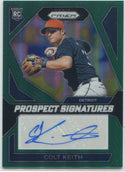 Colt Keith 2024 Panini Prizm Prospect Signatures Autographed Green Prizm RC #PS-CK