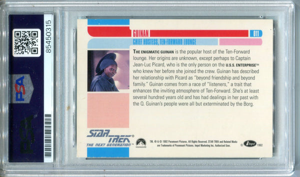 Whoopi Goldberg 1995 Star Trek The Next Generation #11 PSA Authentic Auto Card