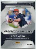 Colt Keith 2024 Panini Prizm Prospect Signatures Autographed Green Prizm RC #PS-CK