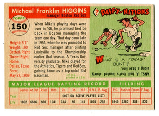 Mike Higgans 1955 Topps #150