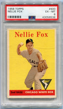 Nellie Fox 1958 Topps Card PSA Graded 6