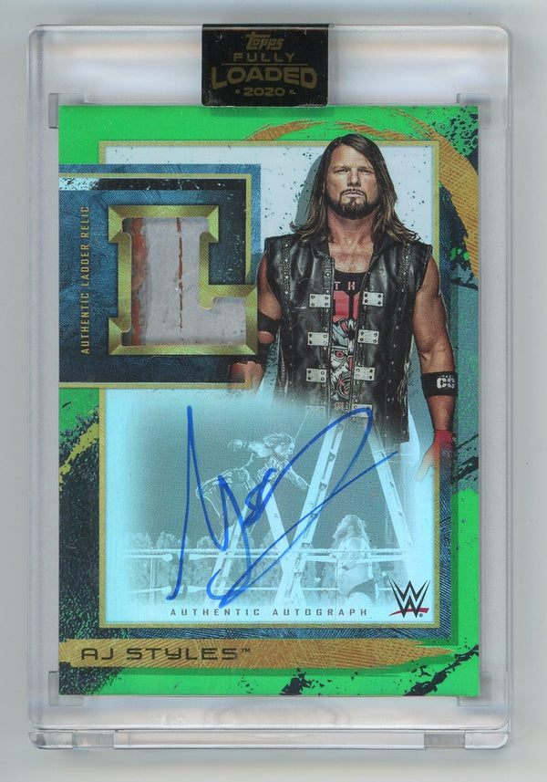 AJ Styles 2020 Topps Authentic Autograph #L-AJ Card 36/50