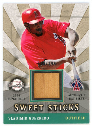 Vladimir Guerrero 2004 Upper Deck Sweet Sticks Bat Relic #SSS-VG