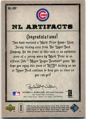 Mark Prior 2006 Upper Deck Artifacts Jersey Card #NL-MP 309/325