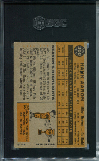 Hank Aaron 1960 Topps #300 SGC 2.5