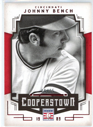Johnny Bench 2015 Panini Cooperstown Card #58