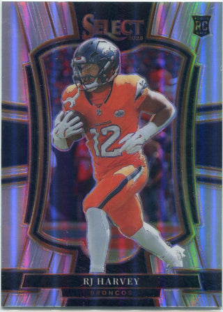 RJ Harvey 2025 Panini Premier Level Silver Prizm RC #110