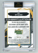 AJ Styles 2020 Topps Authentic Autograph #L-AJ Card 36/50