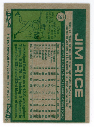 Jim Rice 1977 Topps #60