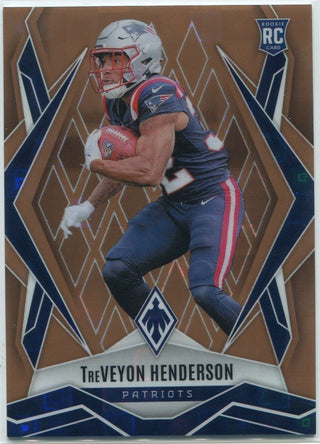 TreVeyon Henderson 2025 Panini Phoenix Bronze Pandora Parallel RC #187 57/125