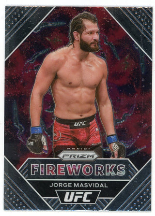 Jorge Masvidal 2021 Panini Prizm Fireworks #16