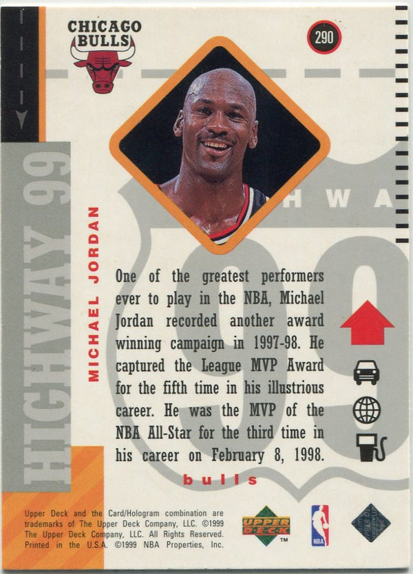 Michael Jordan 1998 - 1999 Upper Deck Highway 99 Card #290