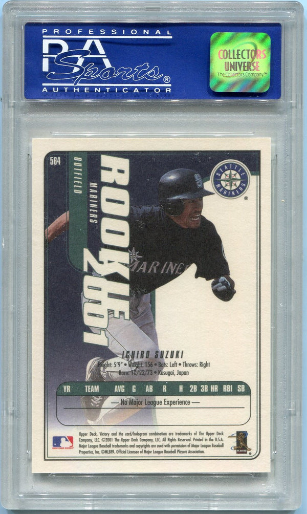 Ichiro Suzuki 2001 Upper Deck Victory RC #564 PSA Graded 9