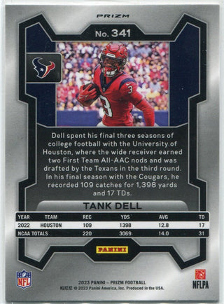 Tank Dell 2023 Panini Prizm Orange Disco Prizm RC #341