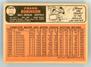 Frank Robinson Topps #310 Card