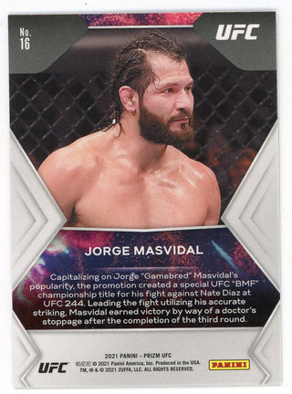 Jorge Masvidal 2021 Panini Prizm Fireworks #16